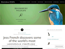 Tablet Screenshot of bloomsburywildlife.com